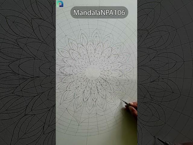 Mandala drawing on guidelines - MandalaNPA106