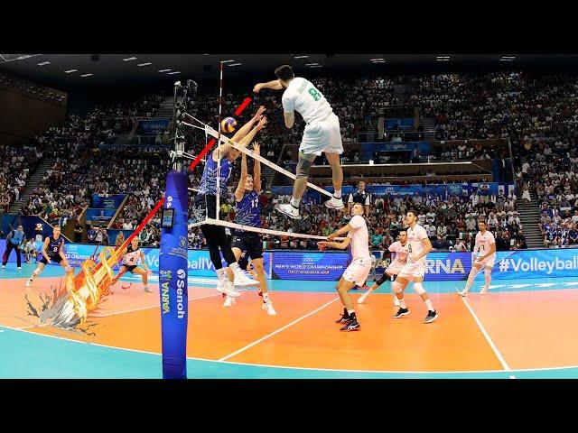 Powerful Attacks Over The Line | Best Volleyball Spikes (HD)