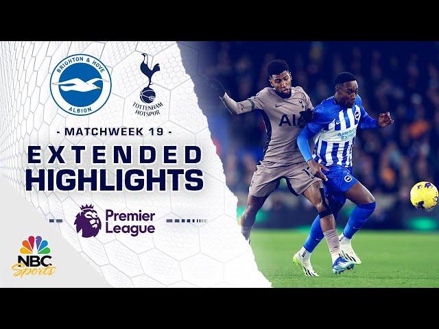 Brighton v. Tottenham Hotspur | PREMIER LEAGUE HIGHLIGHTS | 12/28/2023 | NBC Sports