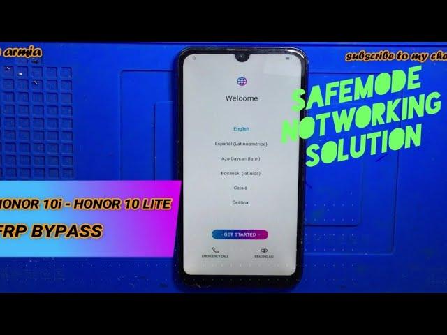 HONOR 10 LITE || HONOR 10i - FRP BYPASS - SAFEMODE NOTWORKING SOLUTION - GOOGLE ACCOUNT BYPASS