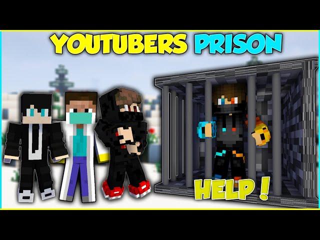Minecraft, But Youtubers Trapped Me In Bedrock Prison| Minecraft Hindi