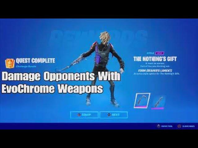 Damage Opponents With EvoChrome Weapons - Fortnite Bytes Quests - Chapter 3 Season 4