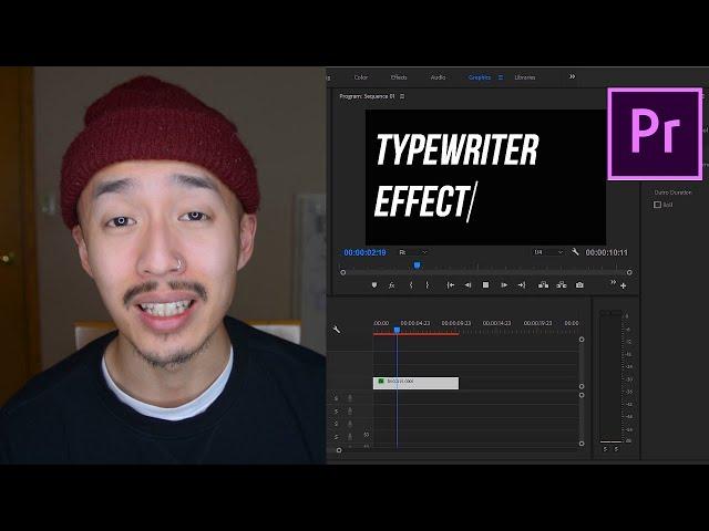 EASIEST Typewriter Effect In Adobe Premiere Pro CC (FULL Tutorial)