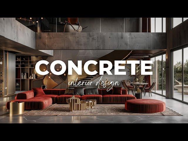 Concrete Interior Design: Modern Elegance with Texture