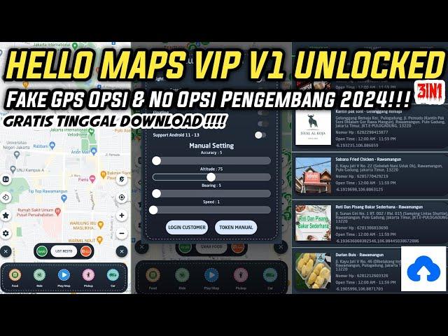 Fake Gps Hello Maps Vip Unlock Opsi & No opsi pengembang terbaru 2024 | Fake Gps No Option Developer