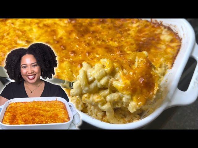 Top WINNING MAC & CHEESE  EASIET, CREAMIEST, Oven-Baked Mac & Cheese NO Velvetta!