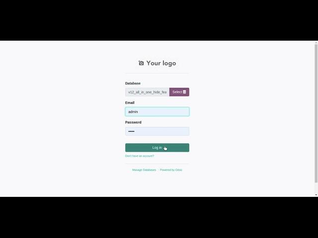 Odoo All in One Hide Feature