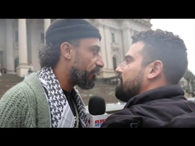 Reporter threatened by pro-Palestinian activists directly ‘in front of police’