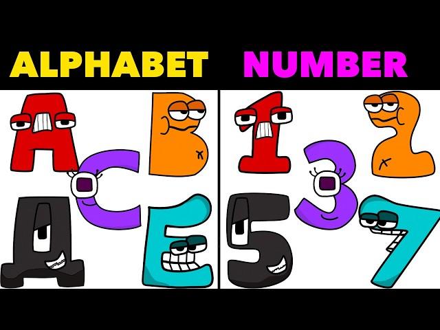 ALL NUMBER LORE but Alphabet Lore | COMPLETE EDITION | COMPILATION