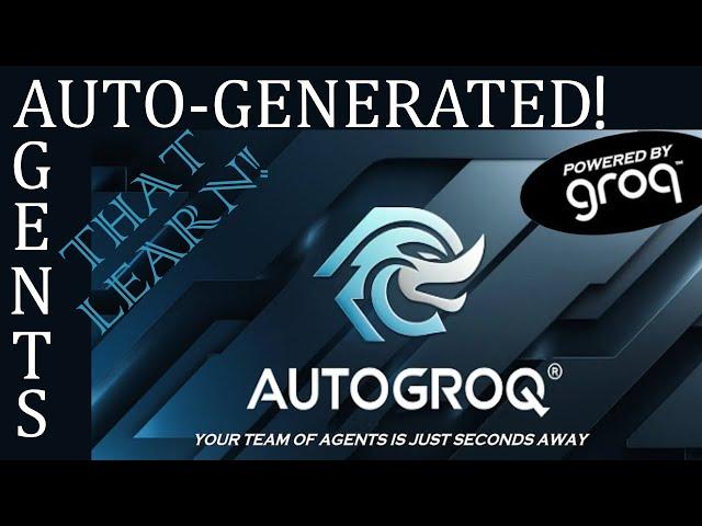AutoGroq beta v5 : One-Click AutoGen and CrewAI agents