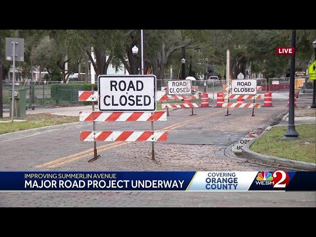 Roads closed in downtown Orlando for Summerlin Avenue Improvement Project