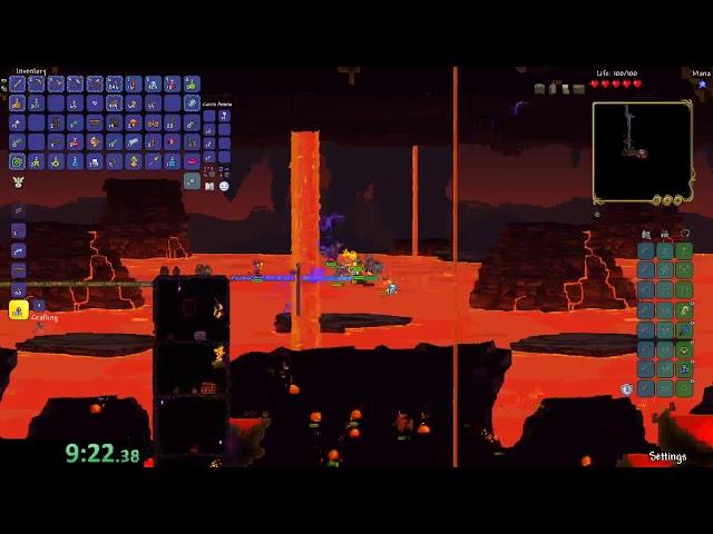 Terraria Journey Mode Glitchless Speedrun (1 hour 2 minutes 27 seconds)