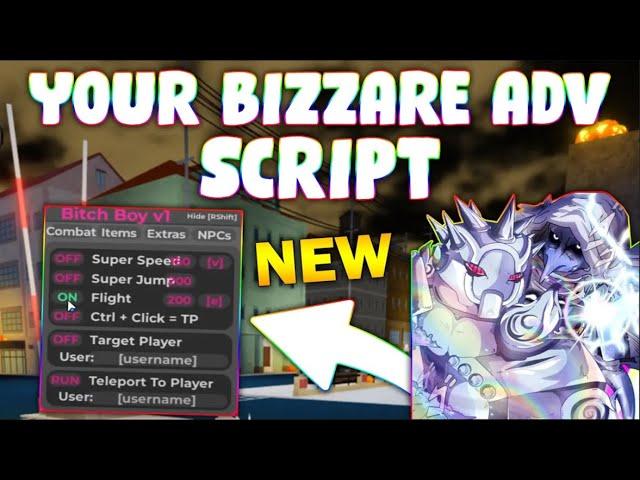 *NEW* Your Bizarre Adventure Script (PASTEBIN 2025) (AUTOFARM, FIGHT, AUTO SELL, SPEED )