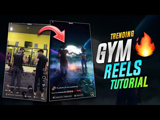 NEW TRENDING GYM REELS VIDEO EDITING | GYM GOKU ANIMATION REELS VIDEO EDITING | WORKOUT REELS EDIT