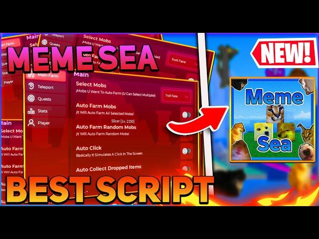 Meme Sea Script GUI / Hack (Auto Farm, Auto Quest, Grab Fruits, And More) *PASTEBIN 2024*