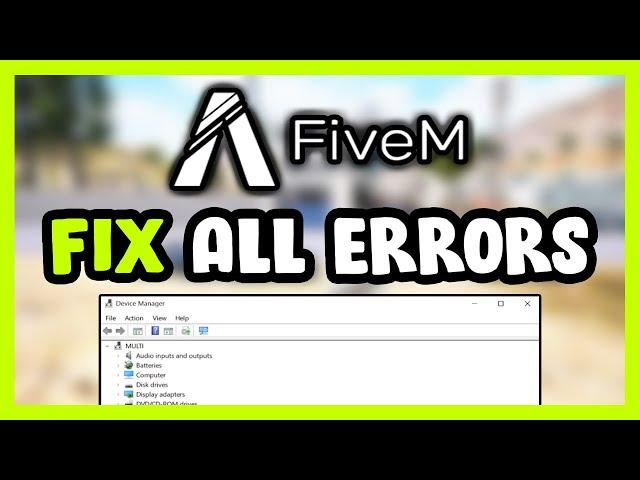 FIX FiveM Crashing, Not Launching, Freezing, Stuck & Black Screen