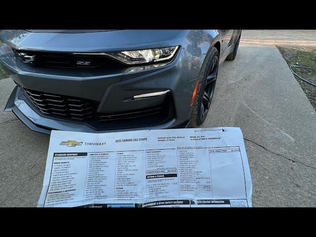 2022 CAMARO 2SS 1LE costs how much to own!?!
