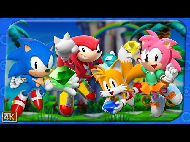 Sonic Superstars ⁴ᴷ Full Playthrough (Story Mode, All 7 Chaos Emeralds) 4-Players