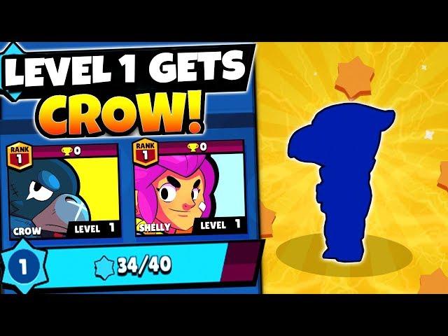 LEVEL 1 FIRST BRAWLERS UNLOCKED GETS LEGENDARY CROW! | Brawl Stars BEST MEGA BRAWL BOX OPENING EVER!