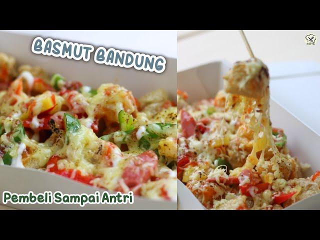 IDE JUALAN BASMUT KHAS BANDUNG BASO ACI TOPING SAUS PIZZA YANG BELI SAMPAI ANTRI | BACIMUT BANDUNG