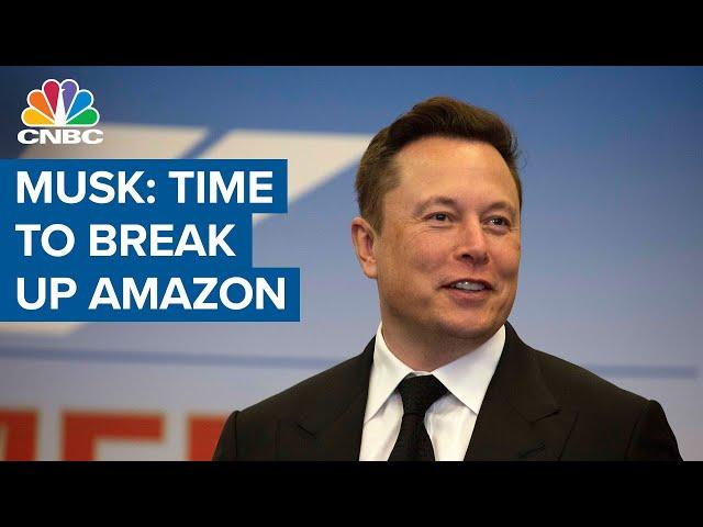 Tesla CEO Elon Musk calls Amazon a monopoly: 'Time to break up Amazon'