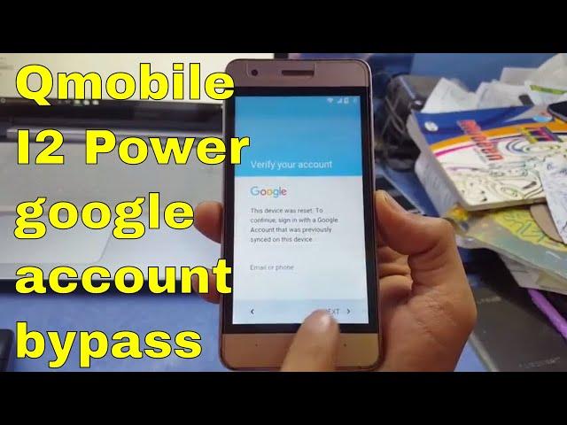 Qmobile I2 Power google account bypass || HD 720P