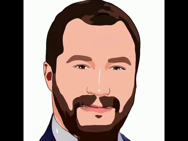 Matteo Salvini cartone animato