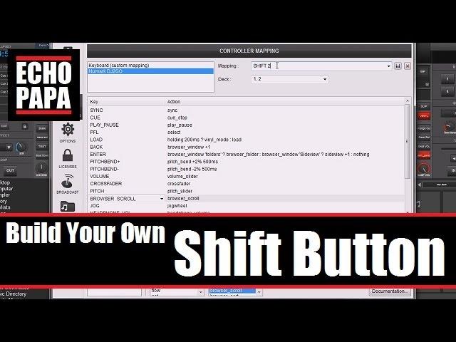 VirtualDJ 8: Build Your Own Shift Button