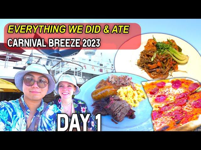 How I Got Embarrassed On The Carnival Breeze 2023 | Day 1 Embarkation