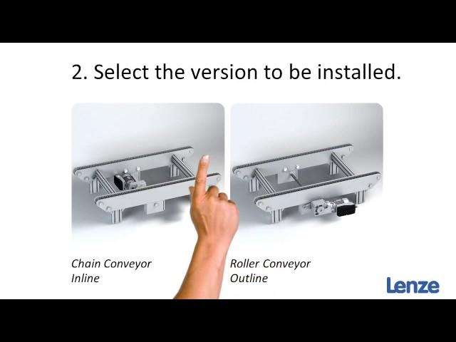 Lenze Smart Products for chain and roller conveyors