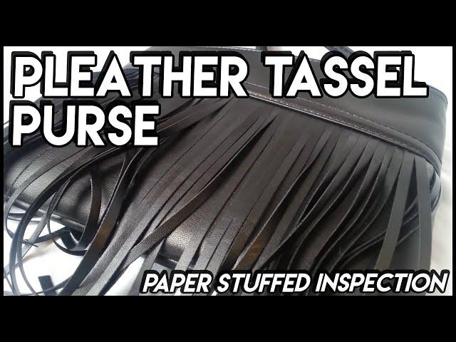 No Talking ASMR | Pleather Purse - Lofi Inspection with Fringe Tassels & Zippers