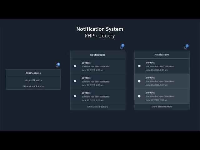 How to make Real Time Notification System Using PHP and jQuery