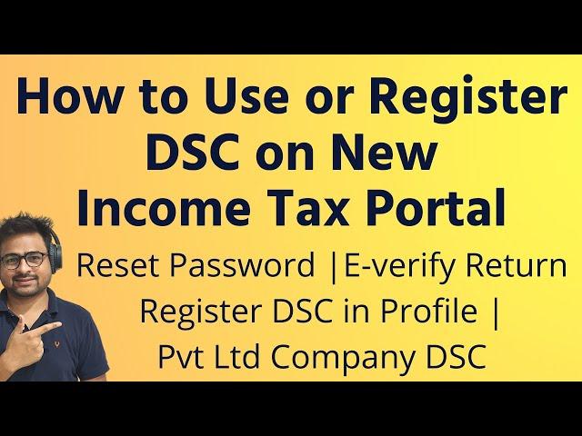 How to Use DSC in New Income Tax Portal | How to Register DSC on New Income Tax Portal Live