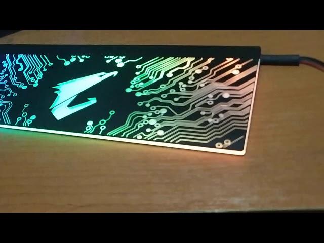 Backplate vga rgb rainbow pc modif garut Colokan 3 pin mobo Order via tokopedia bl shopee Wa 0898613