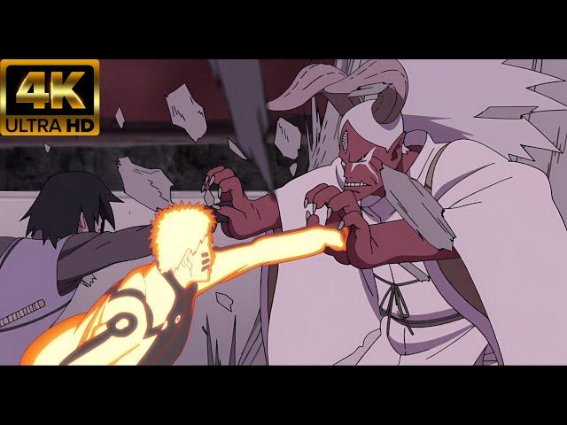 Naruto and Sasuke vs Momoshiki 4K - Boruto Movie Version