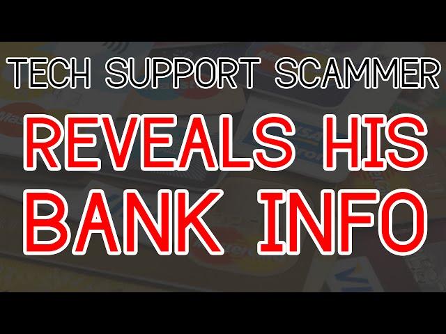 TECH SUPPORT SCAMMER LOGS ME INTO HIS BANK ACCOUNT