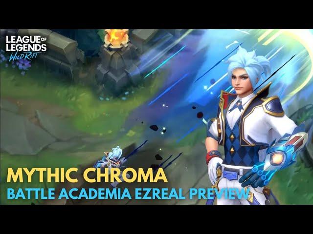 Mythic Chroma Battle Academia Ezreal Preview | Wild Rift