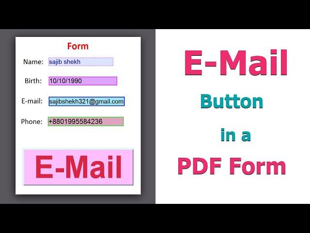 How to Create Email Button in a Fillable PDF Form using Foxit PhantomPDF