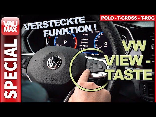 VW View-Taste - Versteckte Doppel-Funktion für´s „Digital Cockpit“