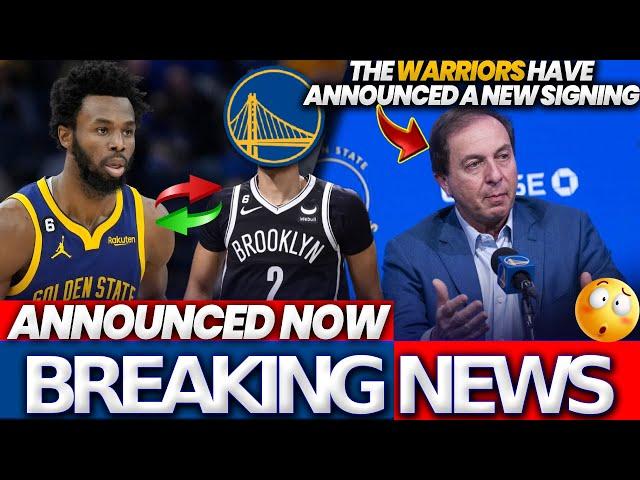 Warriors trade Andrew Wiggins for player worth $23 million;Golden State Warriors celebrate signing..