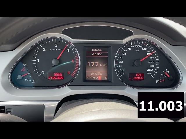 Audi A6 C6 3.0TDI chip 280ps 560nm acceleration.