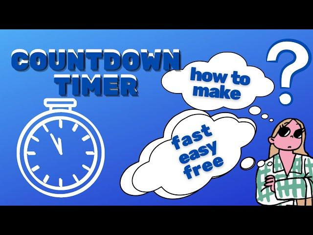 Create a Simple Countdown Timer in Canva with Sound Effects - Free & Easy Steps for Beginners!"