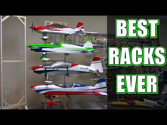 PERFECT SIMPLICITY: Best RC Plane Storage Racks Ever! For [big] RC planes.