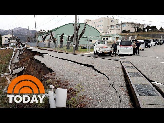 Powerful earthquakes rattle Japan, trigger tsunami warnings