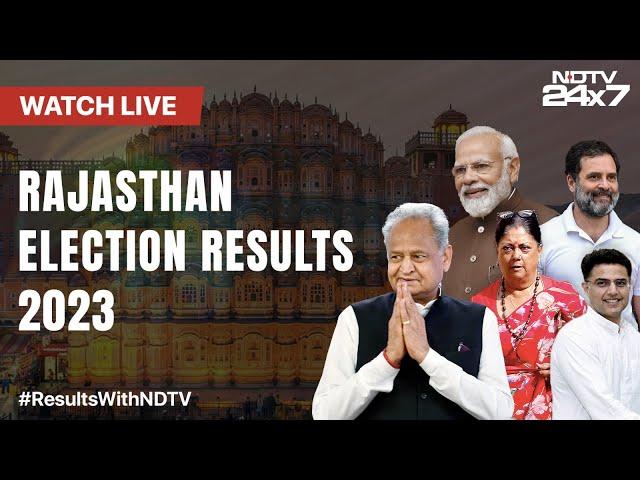 Rajasthan Assembly Election Results LIVE: BJP Crosses Halfway Mark In Rajasthan | NDTV 24x7 LIVE