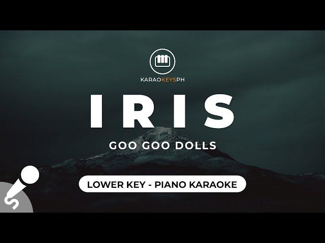 Iris - Goo Goo Dolls (Lower Key - Piano Karaoke)