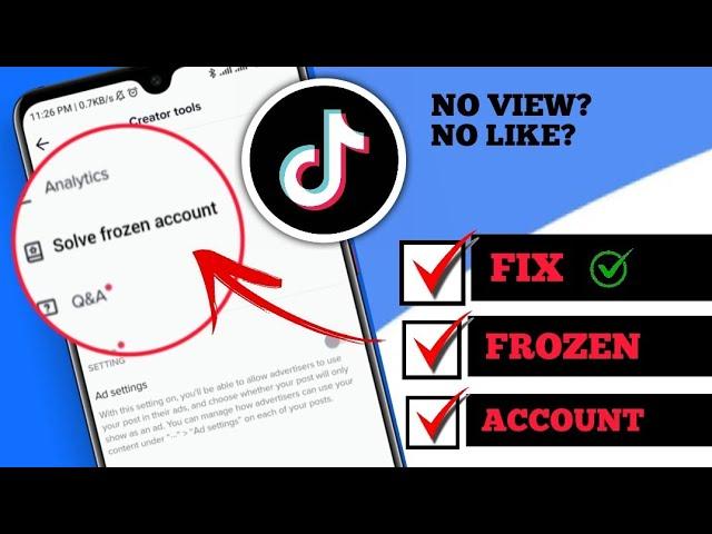 How To Fix TikTok Account Freeze Problem on Android | Unfreeze Your TikTok account