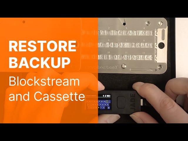 How to Restore Private Key from Recovery Seed with Blockstream Hardware Wallet