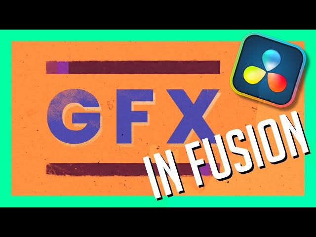 How I Make Motion Graphics in Fusion! - DaVinci Resolve Tutorial