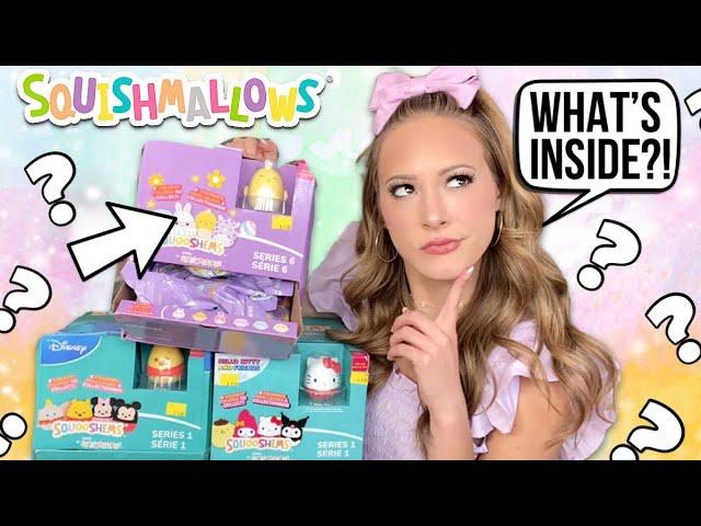 OPENING NEW BOXES OF SQUOOSHEM MYSTERY PACKS  (DISNEY, HELLO KITTY, & EASTER)